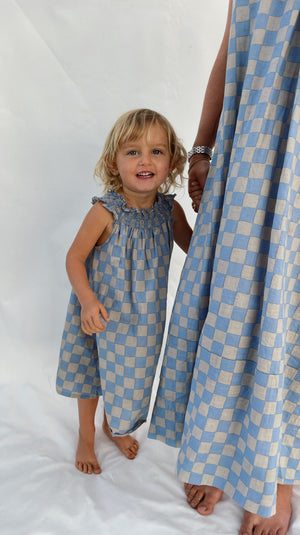 Marlow Dress, <i>cloud check</i>