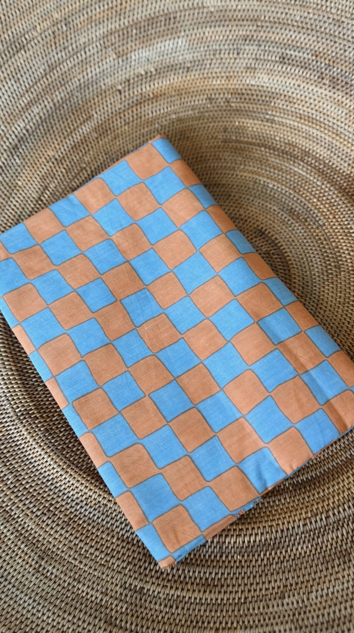 PREORDER Wyeth Sarong, <i>peach check</i>