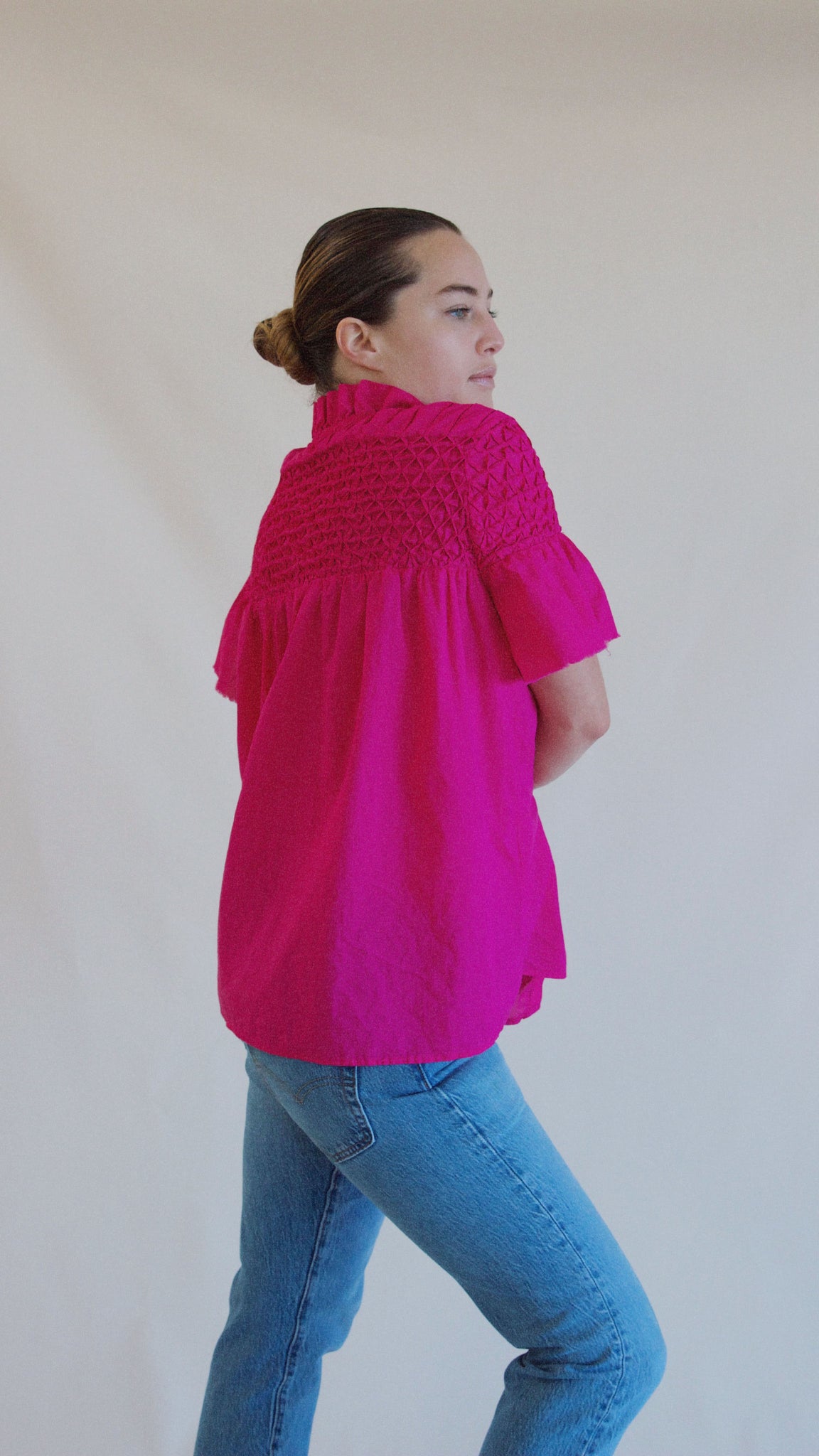 Nora top, <i>electric pink</i>