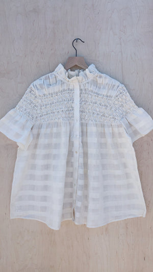 Nora top, <i>natural check</i>