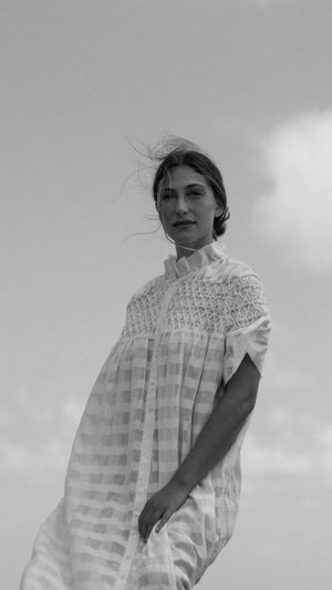 Isabel Dress, <i>natural check</i>