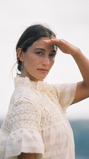 Isabel Dress, <i>natural check</i>