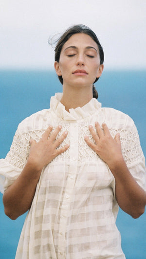 Isabel Dress, <i>natural check</i>